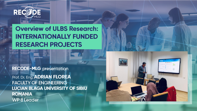 Focus on the RECODE-MLG project in the ULBS community